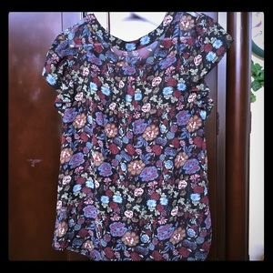 Multi colors pre own blouse Med